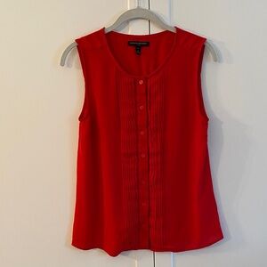 Banana Republic Vibrant Red Sleeveless Blouse